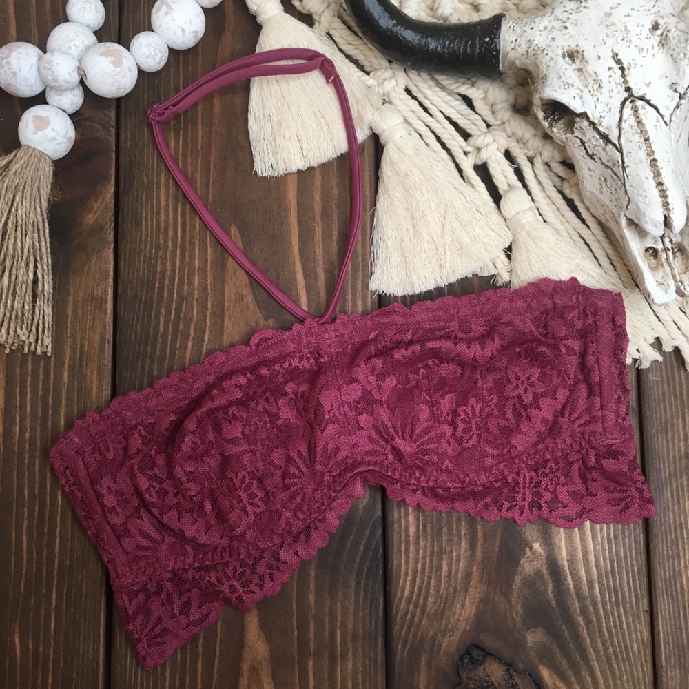 PINK VS | Lace Halter Single Strap‎ Bralette